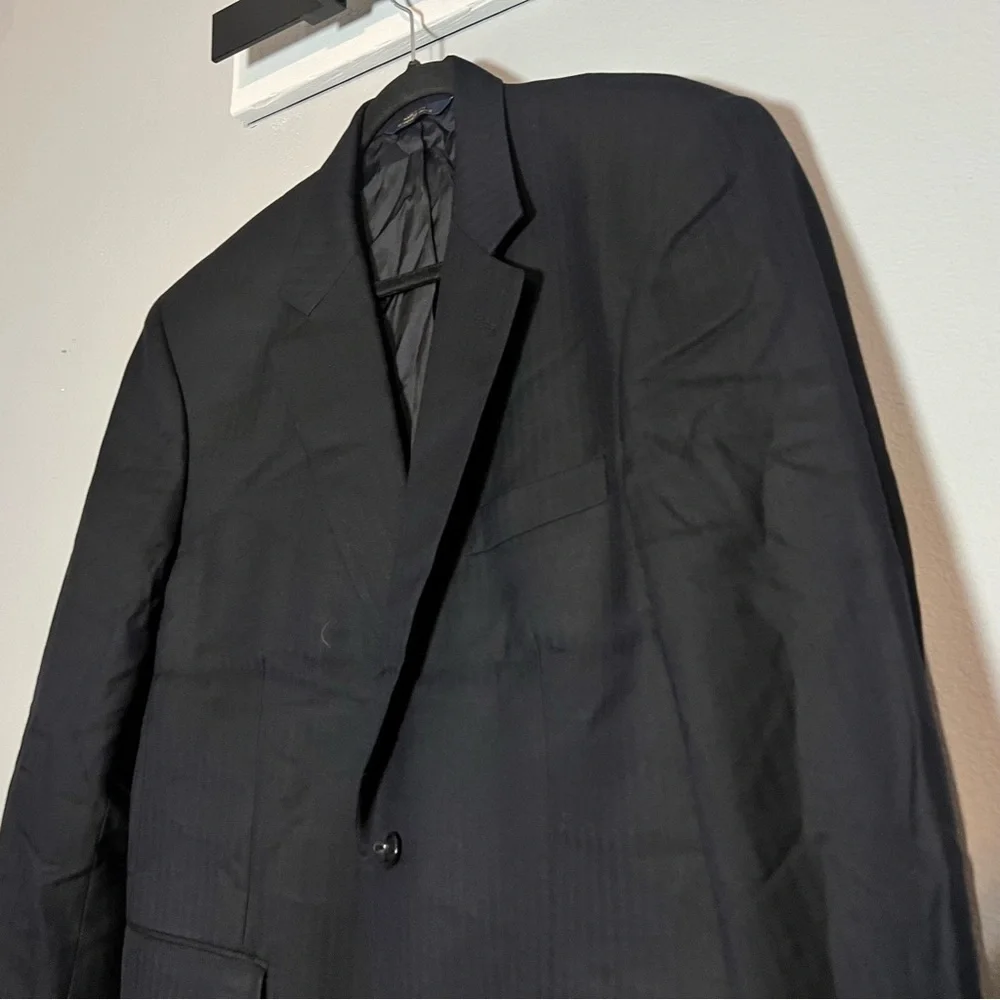 Brooks Brothers Saxxon 1818 Madison Black Blazer Sports Coat Size 43R Wool